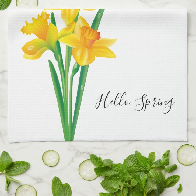 Daffodil Kitchen Towel (Folded)