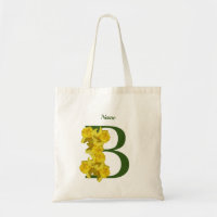 Daffodil Monogram Initial B Your Name