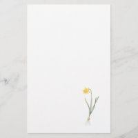 daffodil(Narcissus pseudo-narcissus) by Redouté