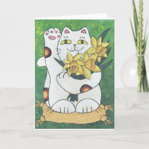 Daffodil Neko Card