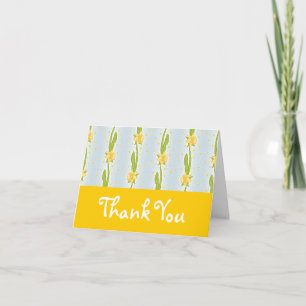 Daffodil Pattern Thank You Card