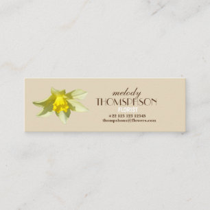 Daffodil Photo Floral Business Cards
