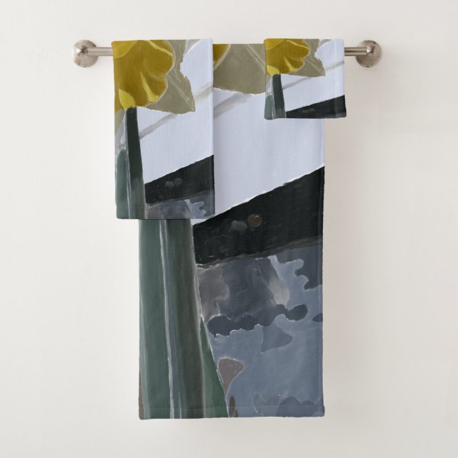 Daffodil Portrait Towel Set (Insitu)