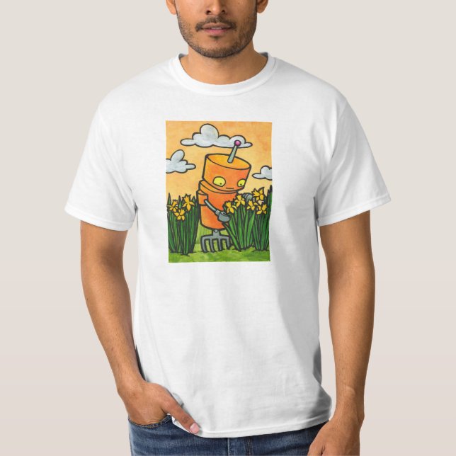 Daffodil Robot T-Shirt (Front)