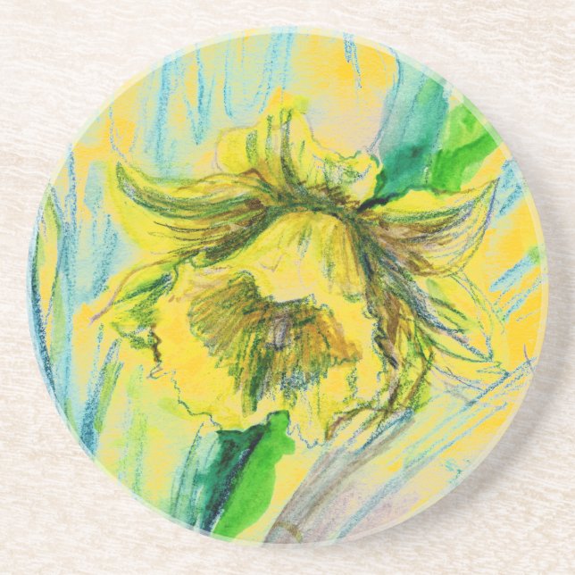 Daffodil Spring Coaster (Front)