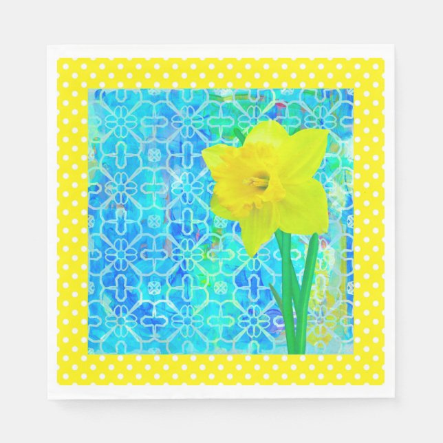 Daffodil Sunshine Napkin (Front)