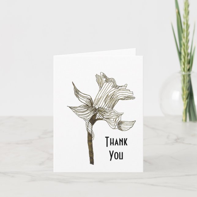 Daffodil Thank You Card (Front)