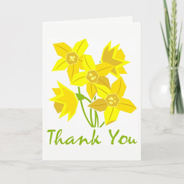 Daffodil Thank You Card (Front)