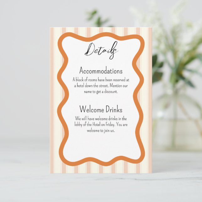 Daffodil Wedding Enclosure Card (Standing Front)
