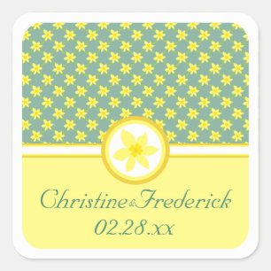 Daffodil Wedding, souvenir stickers
