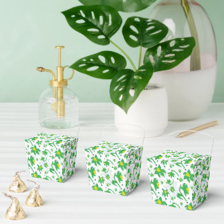 Daffodil Yellow Botanical Illustration Pattern Favour Box