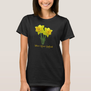 Daffodil Yellow River Daffodils Flower Botanical T-Shirt