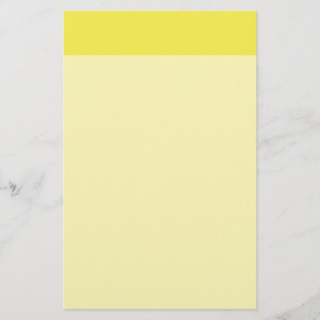 Daffodil Yellow Stationery (Front)