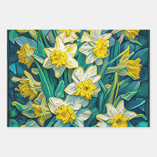 Daffodils 2 wrapping paper sheet