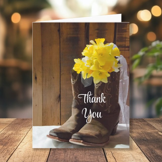Daffodils and Cowboy Boots Country Barn Thank You (Creator Uploaded)