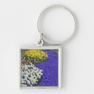 Daffodils and Grape Hyacinth, Keukenhof 2 Key Ring