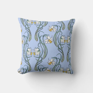 Daffodils Art: Nouveau Spring Cushion
