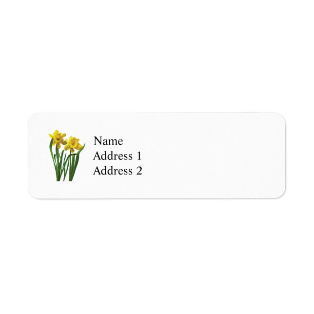 Daffodils At Attention Return Address Label (Front)