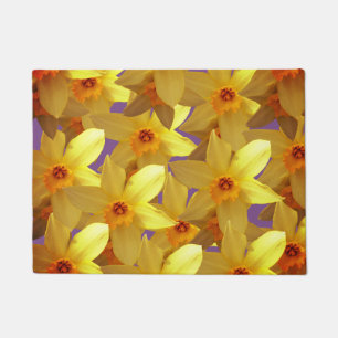 Daffodils Bloom Door Mat
