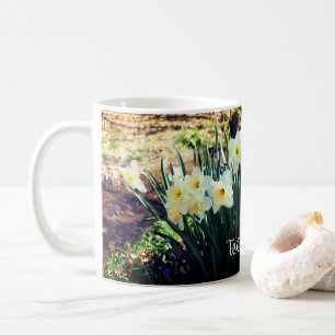 Daffodils By Brook Personalised Coffee Mug