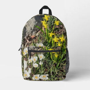 Daffodils & Crocus Printed Backpack
