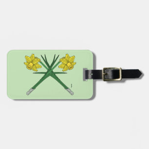 Daffodils Crossed Luggage Tag