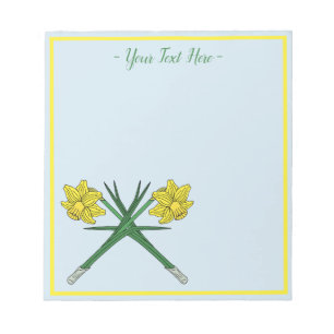 Daffodils Crossed Notepad
