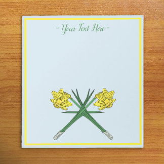 Daffodils Crossed Notepad