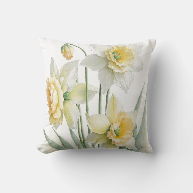 Daffodils Cushion (Front)
