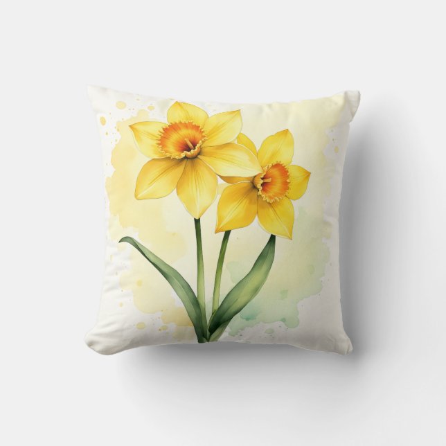 Daffodils  cushion (Front)