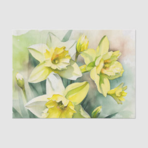 DAFFODILS decoupage paper