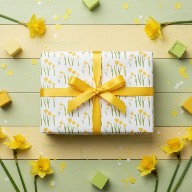 Daffodils Easter Spring Floral Pattern Bulbs Gift Wrapping Paper Sheet (Daffodils Easter Spring Floral Pattern Bulbs Gift Wrapping Paper Sheets
)