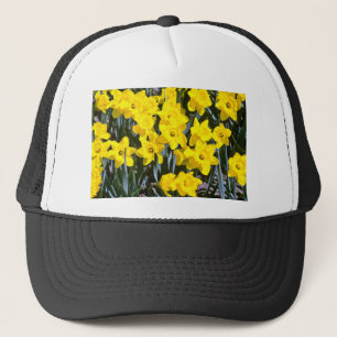 Daffodils flowers trucker hat