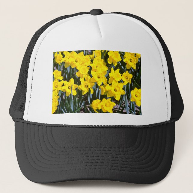 Daffodils  flowers trucker hat (Front)