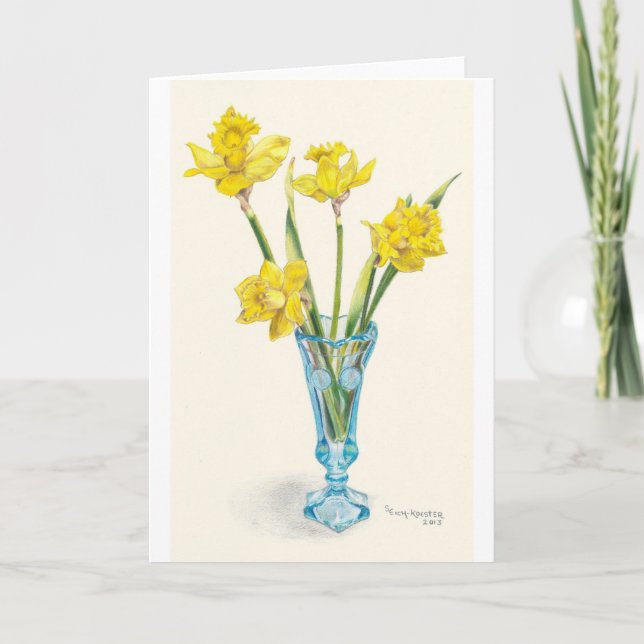 Daffodils for Spring Card (Front)