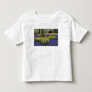 Daffodils, grape hyacinth, and tulip garden, toddler T-Shirt