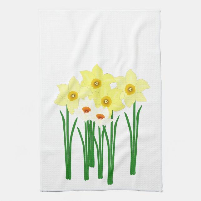Daffodils Kitchen Towel (Vertical)