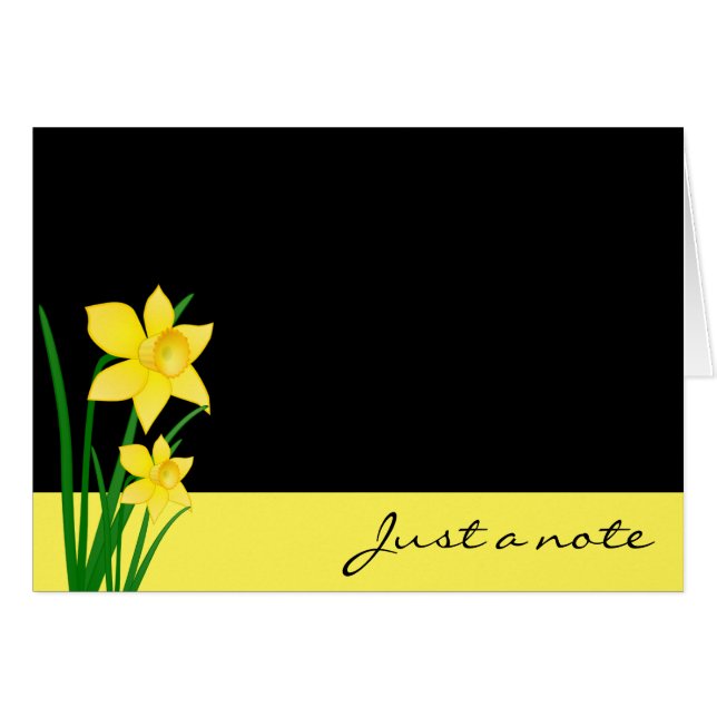Daffodils Note Card (Front Horizontal)