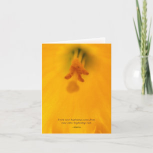 Daffodils note card ~Seneca