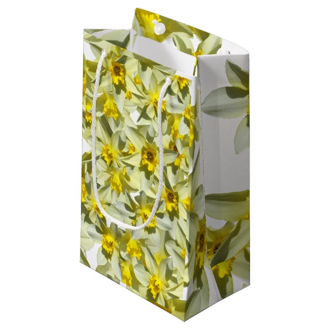 Daffodils Photo Custom Gift Bag (Front Angled)