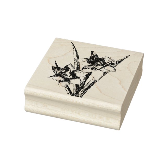 Daffodils Rubber Stamp (Stamp)