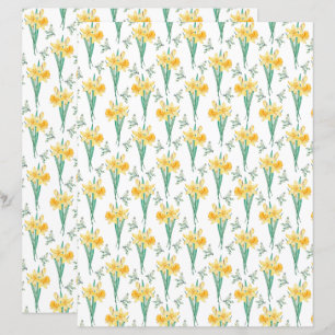 Daffodils Scrapbook Paper