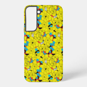 Daffodils spring floral pattern samsung galaxy case