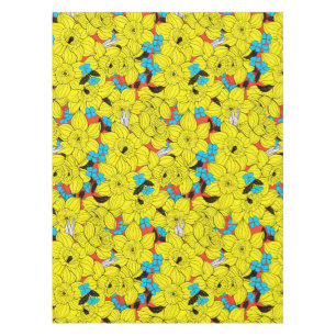 Daffodils spring floral pattern tablecloth