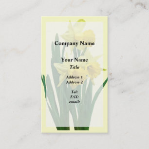 Daffodils Tall and Short Business Card
