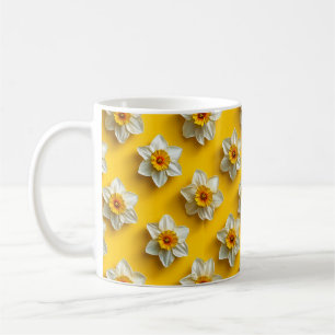 Daffodils yellow pattern coffee mug