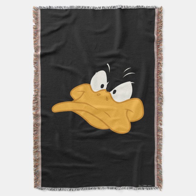 DAFFY DUCK™ Angry Face Throw Blanket (Front Vertical)