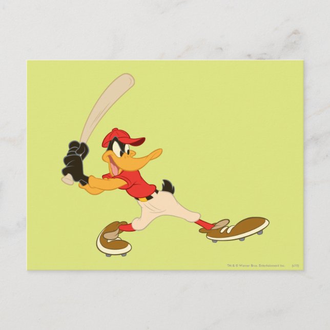 DAFFY DUCK™ Batter's Up Postcard (Front)