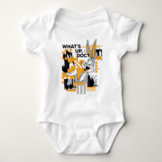 DAFFY DUCK™ & BUGS BUNNY™ Glitch Baby Bodysuit (Front)
