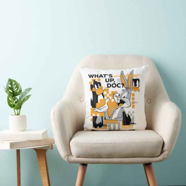 DAFFY DUCK™ & BUGS BUNNY™ Glitch Cushion (Chair)